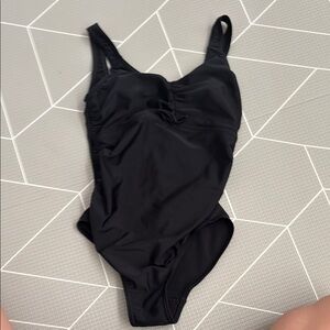 Black Maternity One-Piece Swimsuit